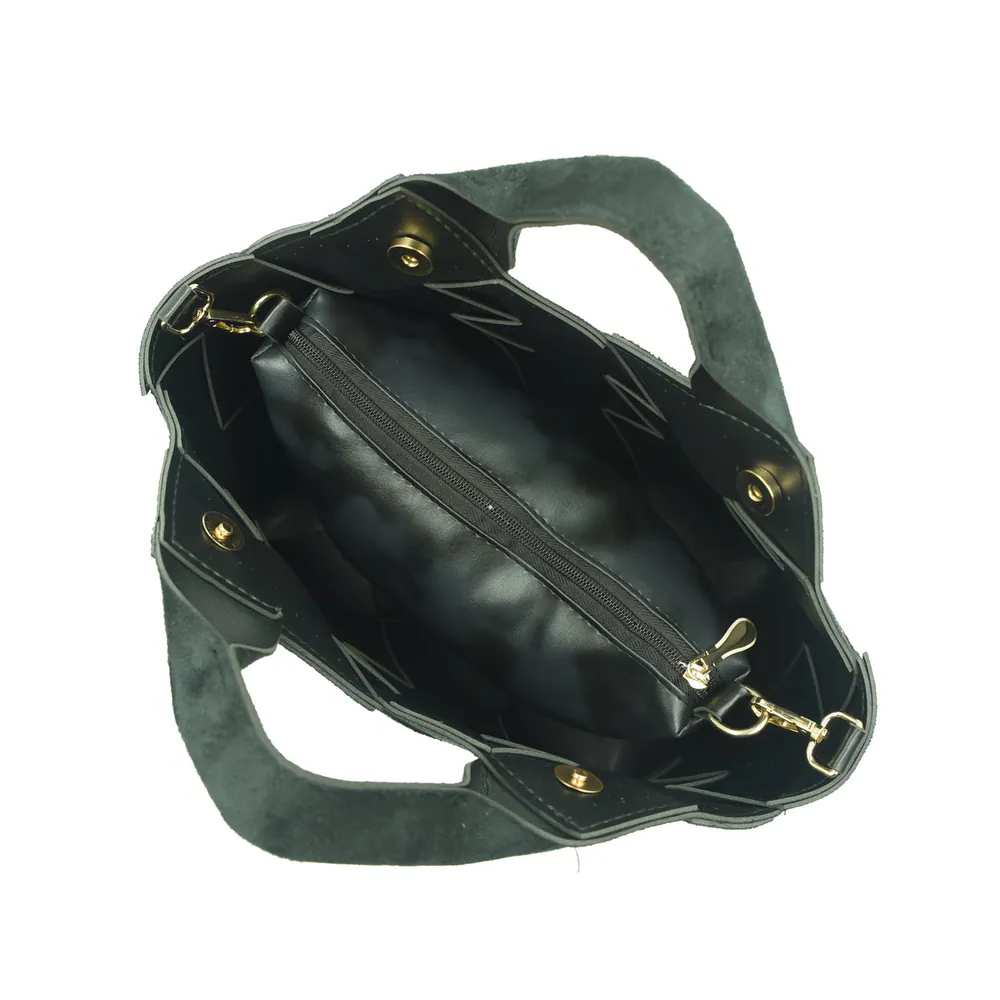 Acer Cross Body Bag - Dark Green, view 6