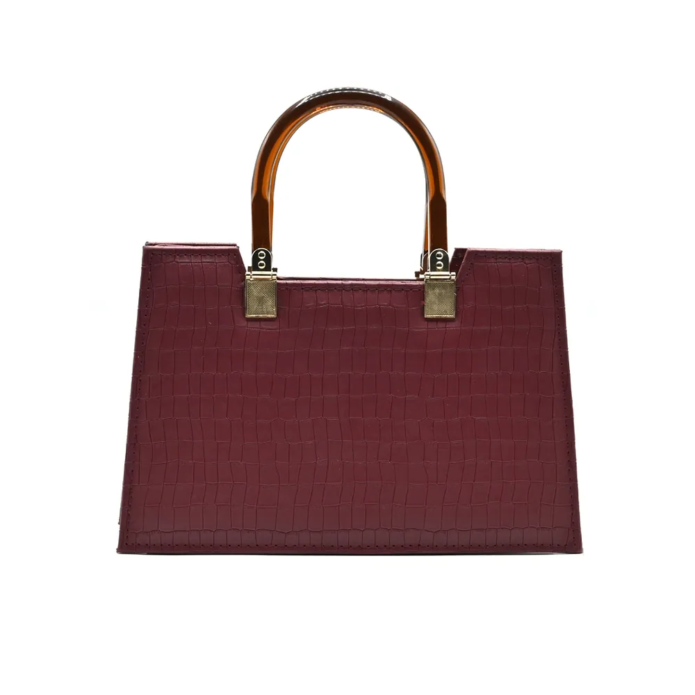 Atek - Cross Body Bag - Mehroon, view 2