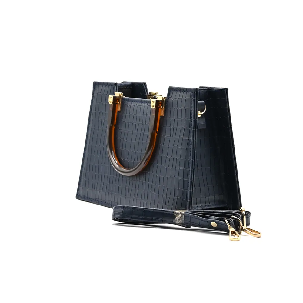 Atek - Cross Body Bag - Navy Blue, view 3