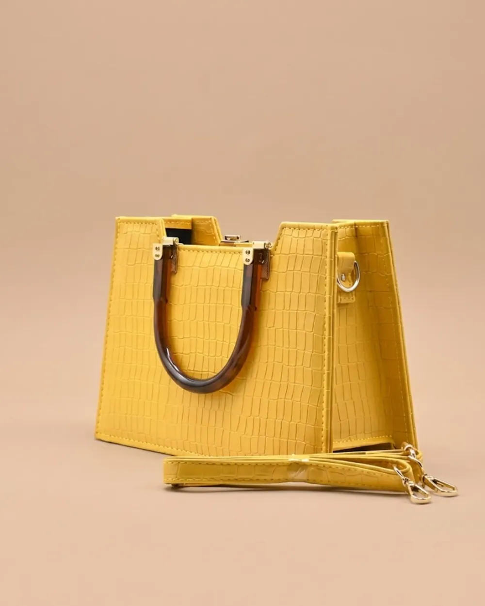 Atek - Cross Body Bag - Yellow, view 1