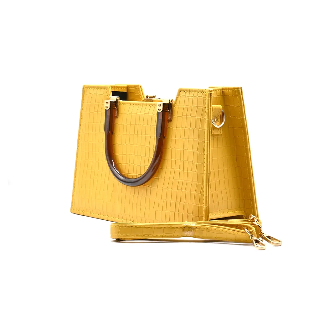 Atek - Cross Body Bag - Yellow, view 3