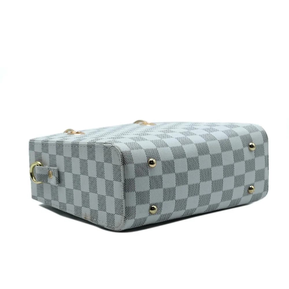 Checker Mini Crossbody Bag - Grey, view 5