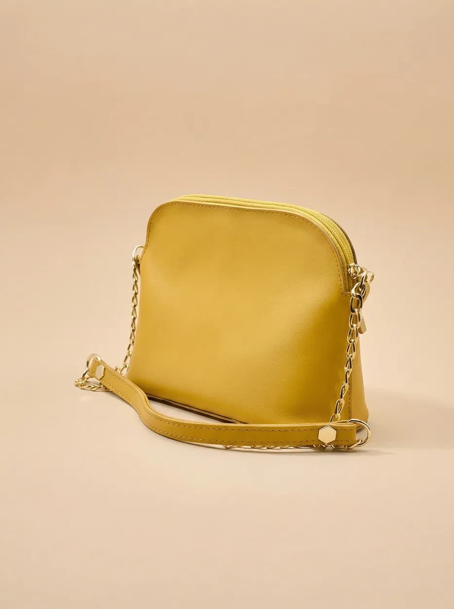 Christ crossbody chain Hand Bag - Yellow, view 1
