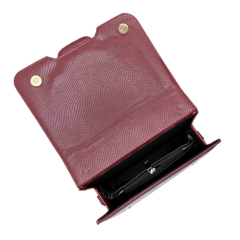 Eclipsa Crossbody Bag - Maroon, view 5