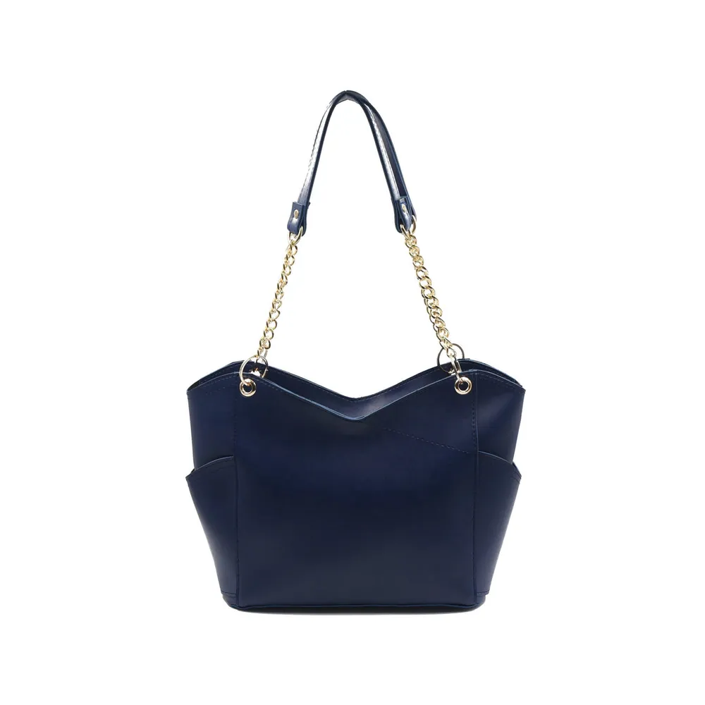Glamor Tote Bag - Navy Blue, view 2