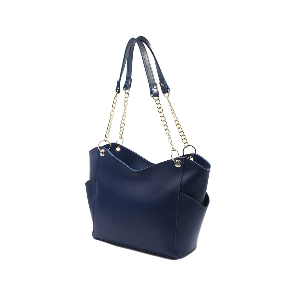 Glamor Tote Bag - Navy Blue, view 3