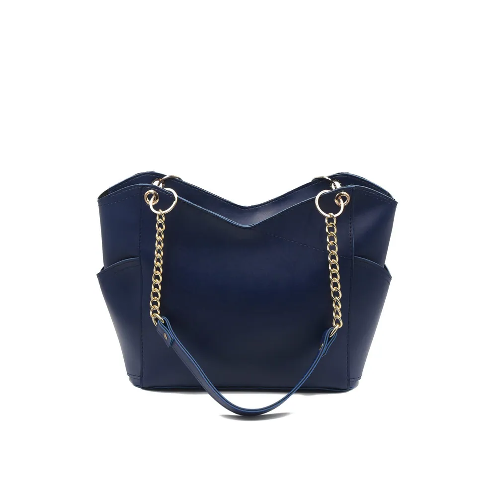 Glamor Tote Bag - Navy Blue, view 4