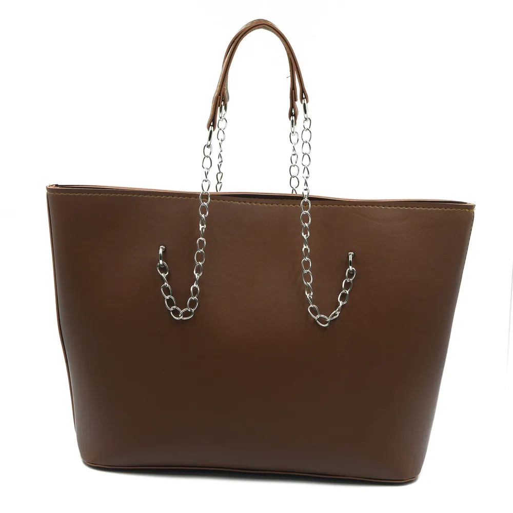 Large Capacity Tote Bag - Brown, view 3