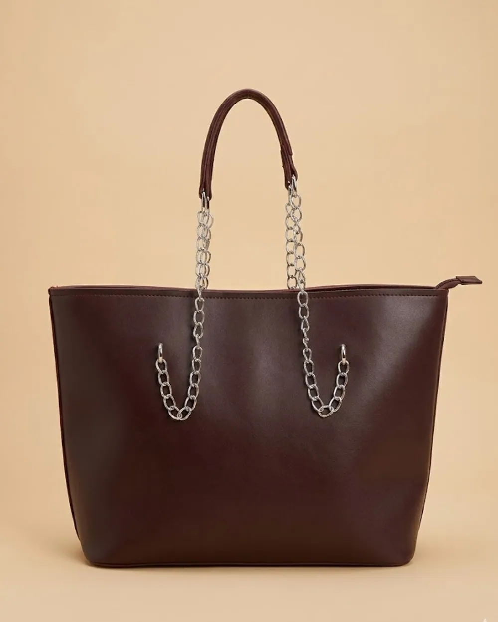 Large Capacity Tote Bag - Dark Brown, view 1