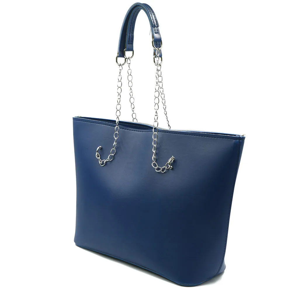 Large Capacity Tote Bag - Navy Blue, view 3