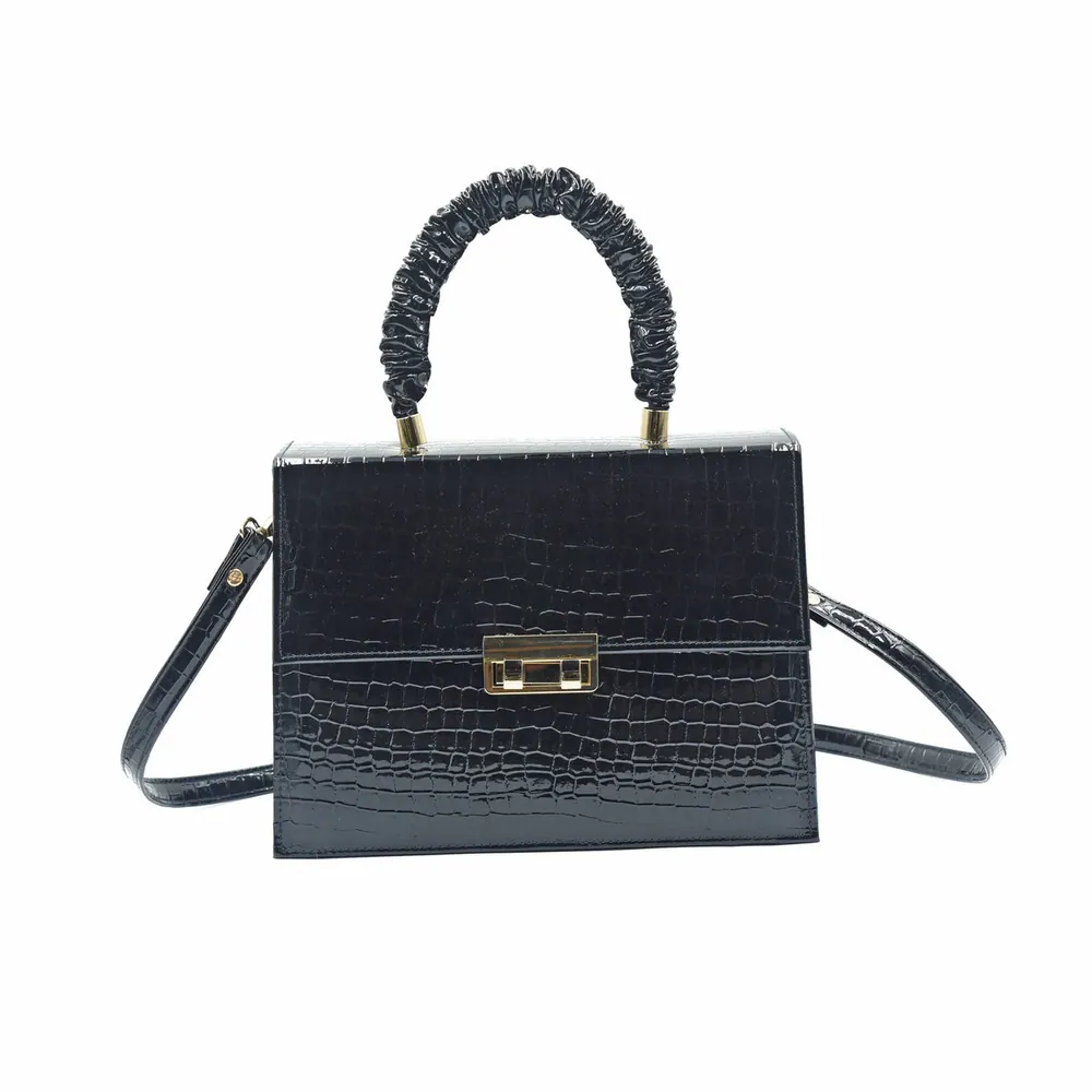 Leather Crossbody Bag - Black, view 2