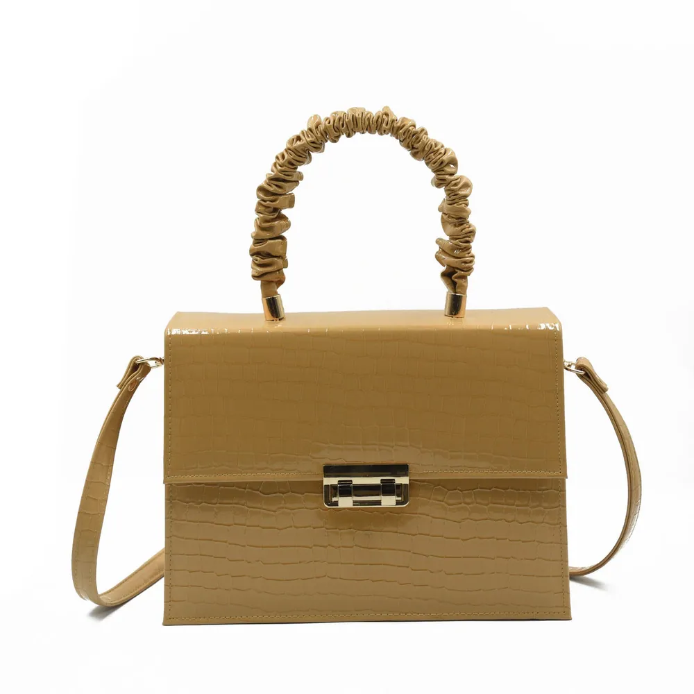 Leather Crossbody Bag - Skin Beige, view 2