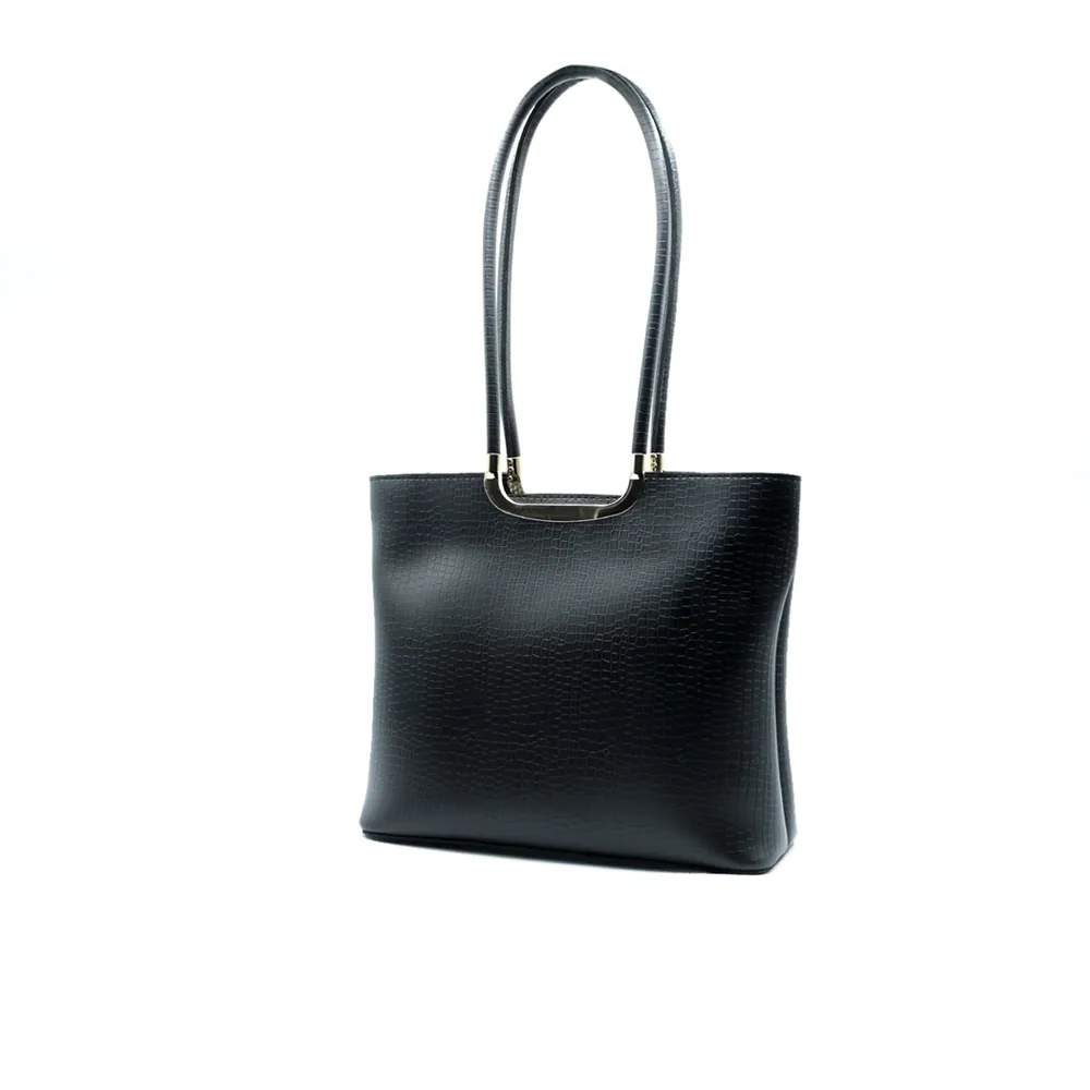 Metro Luxe Tote Set Black, view 5