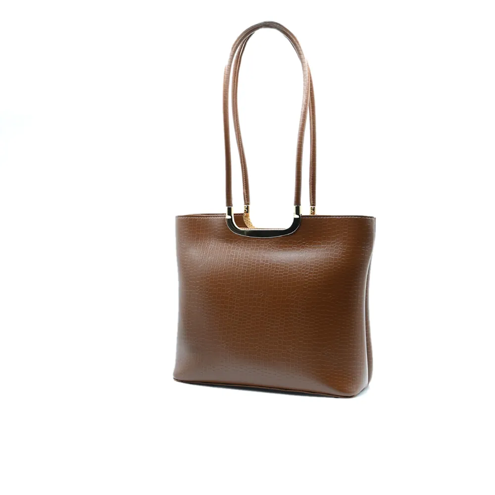 Metro Luxe Tote Set Brown, view 5