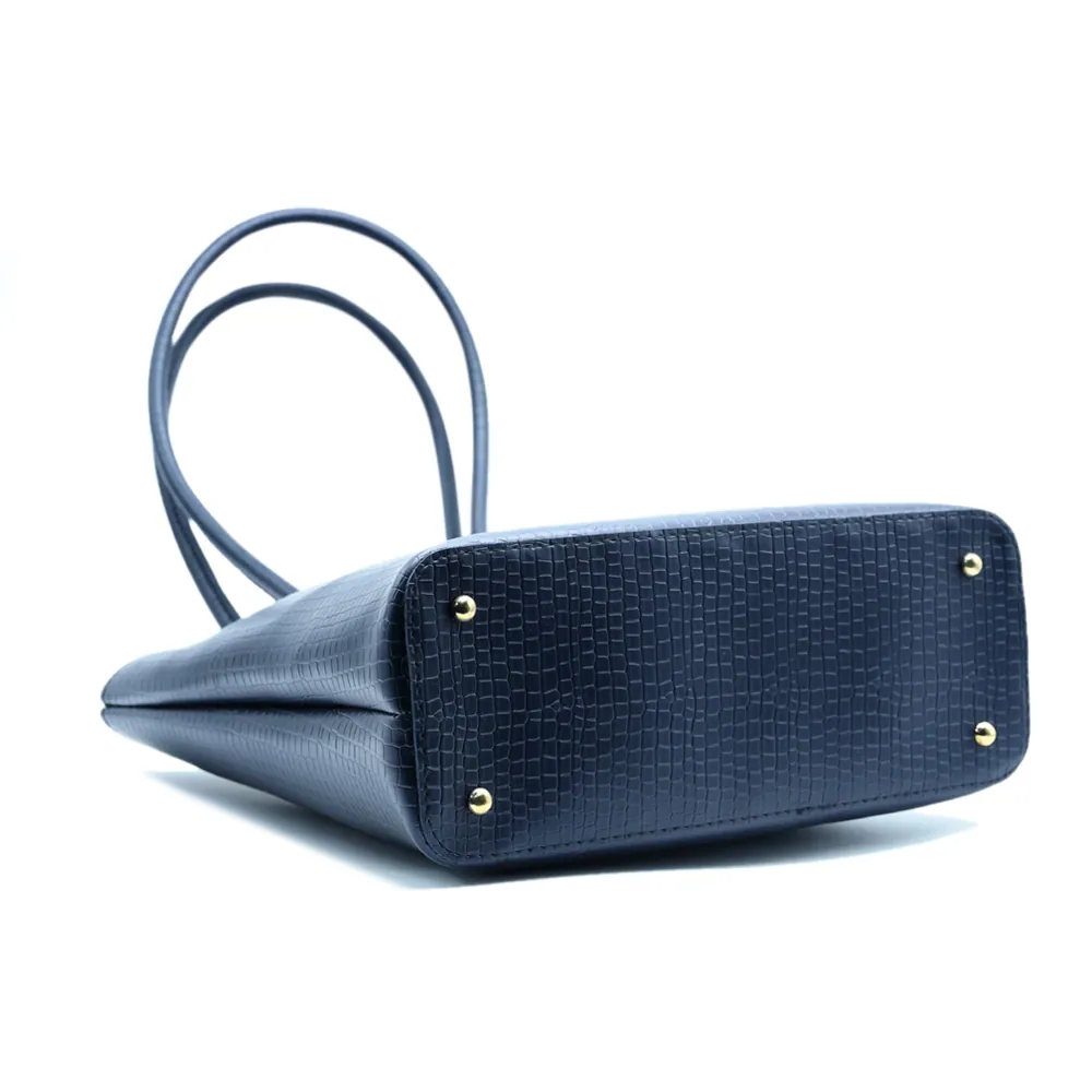 Metro Luxe Tote Set Navy Blue, view 6