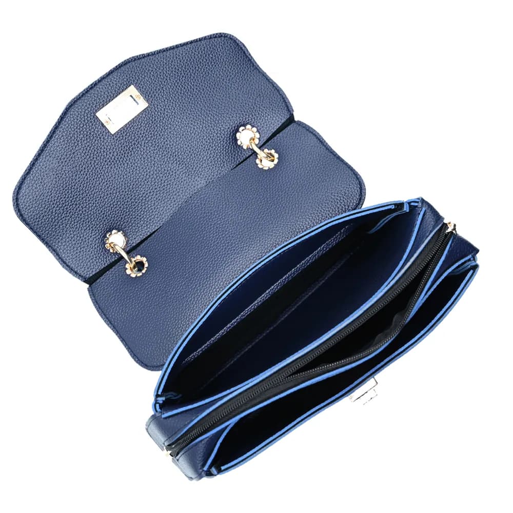 Modern Crossbody handbag - Blue, view 5