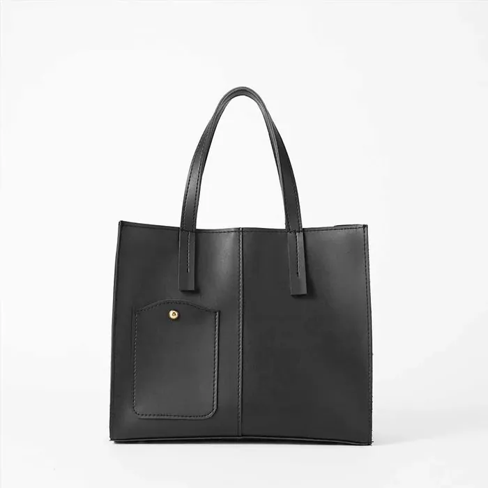 Modern Pocket Tote Black, view 3