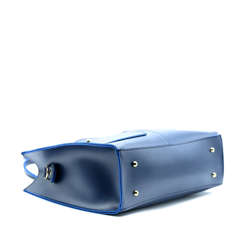 Modern Pocket Tote Navy Blue, view 4