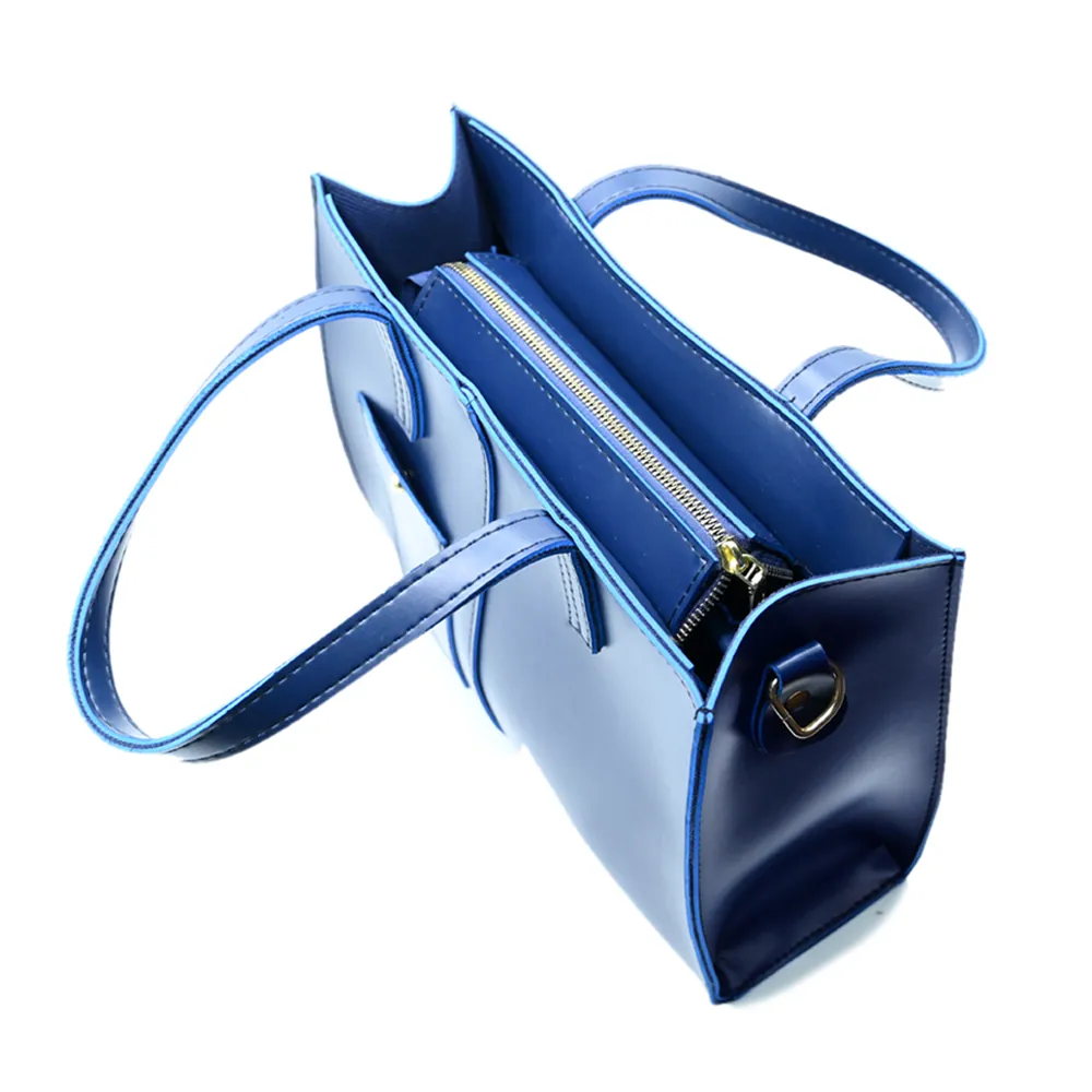 Modern Pocket Tote Navy Blue, view 5