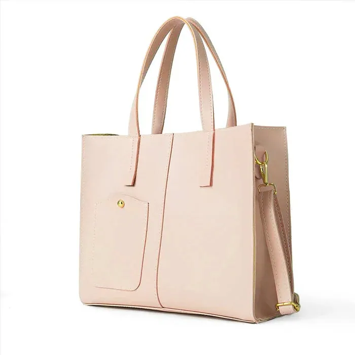 Modern Pocket Tote Peach, view 2