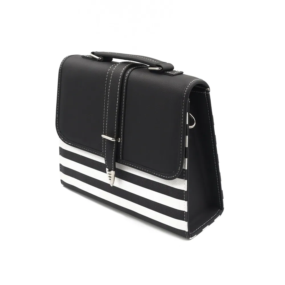 Multi Color Crossbody Bag - Black & White, view 4