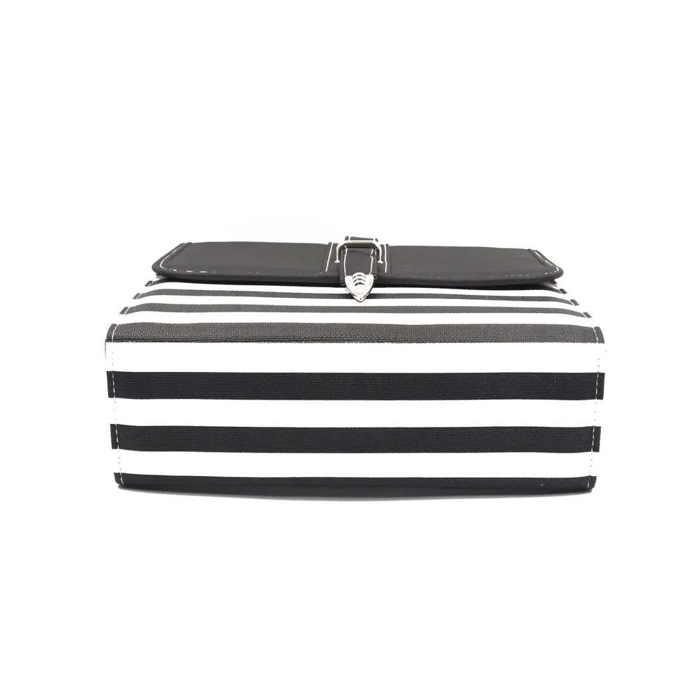 Multi Color Crossbody Bag - Black & White, view 5