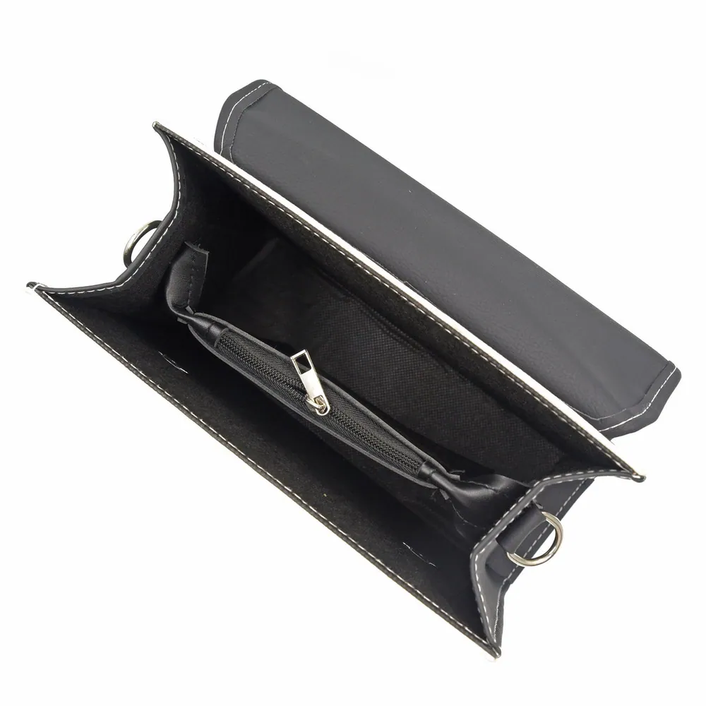 Multi Color Crossbody Bag - Black & White, view 6