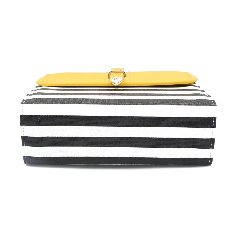 Multi Color Crossbody Bag - Black & Yellow, view 5