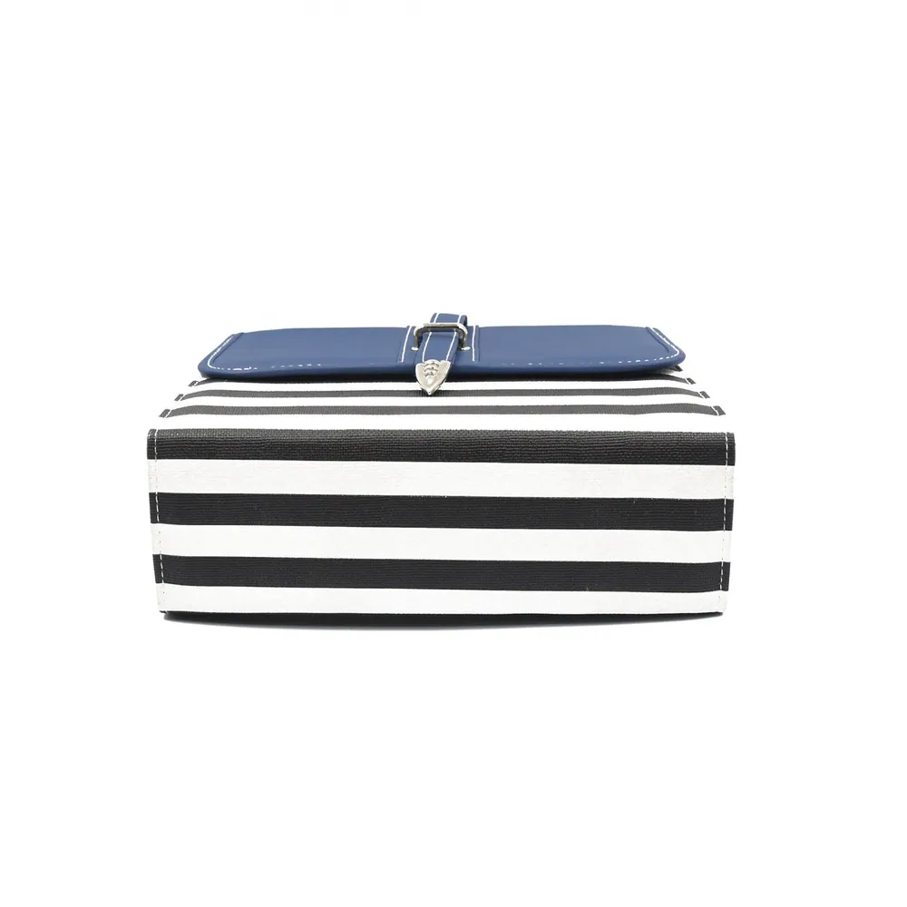 Multi Color Crossbody Bag - Blue & Black, view 5