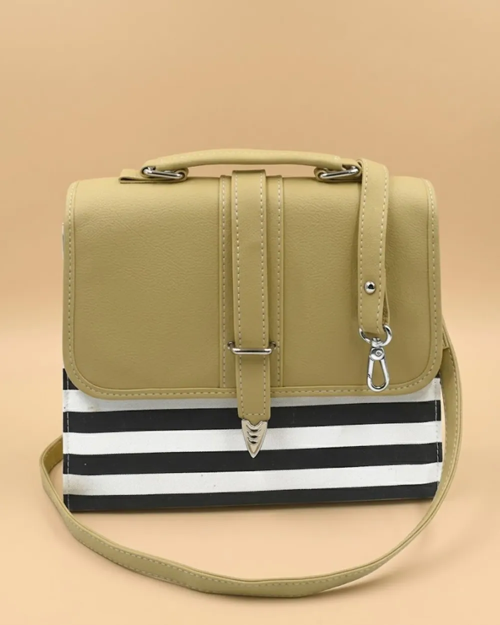 Multi Color Crossbody Bag - Skin & Black, view 1
