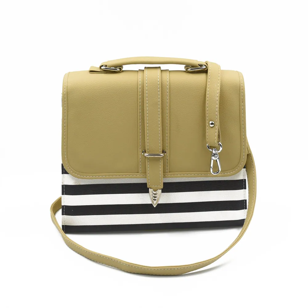 Multi Color Crossbody Bag - Skin & Black, view 3