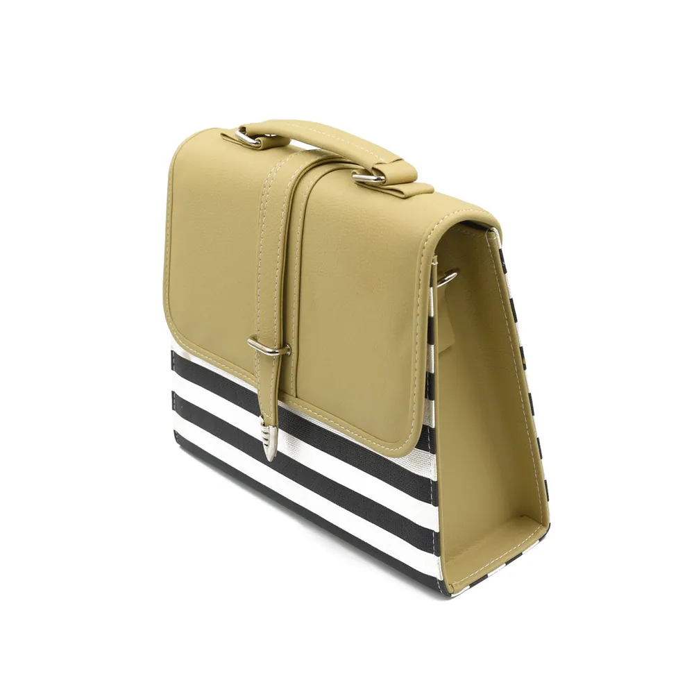 Multi Color Crossbody Bag - Skin & Black, view 4
