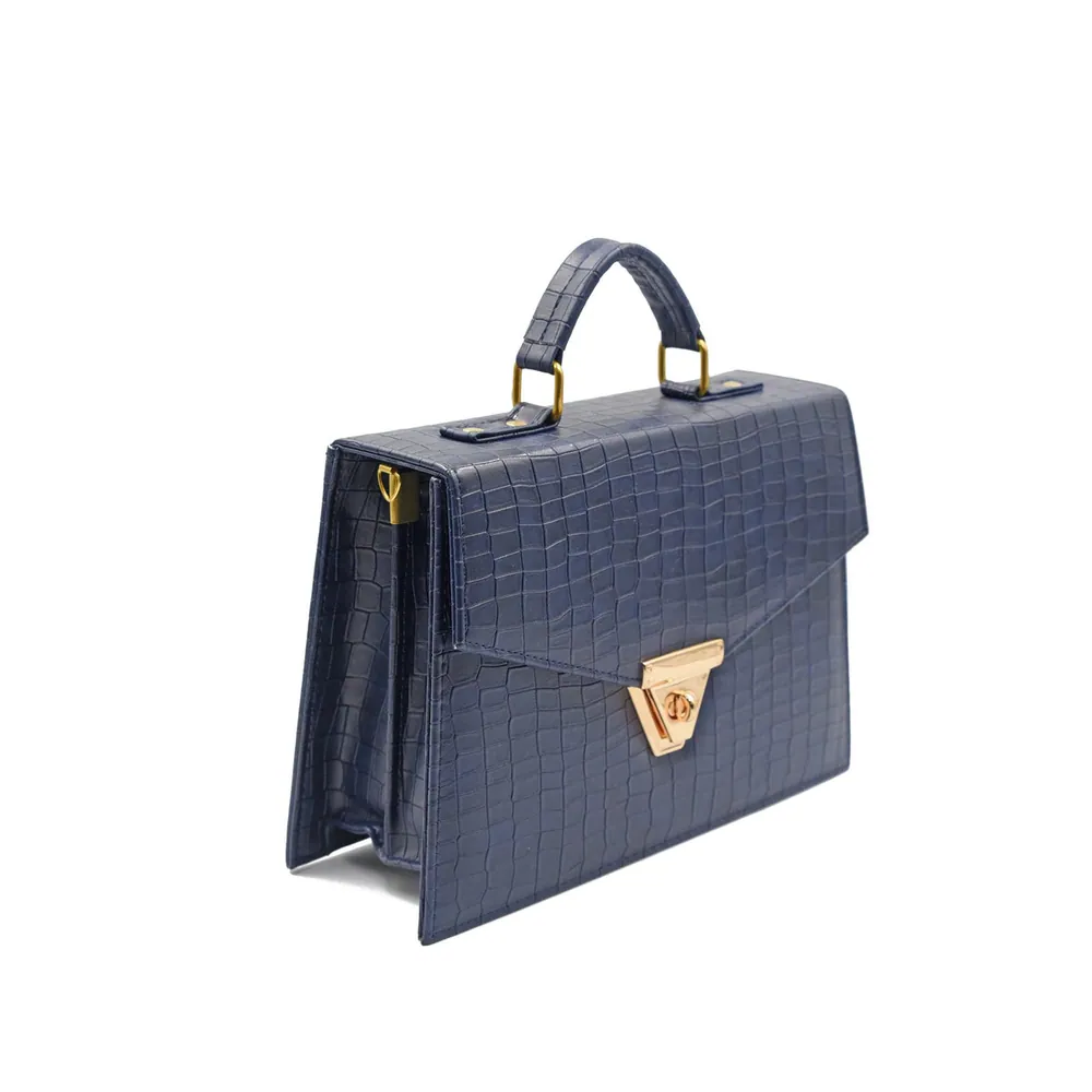 Quaint Crossbody Bag - Navy Blue, view 3