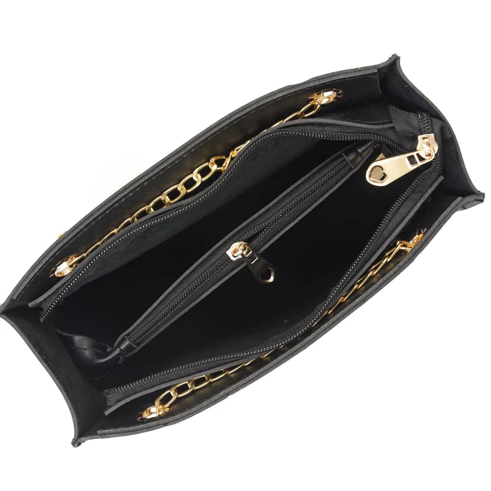 Regalia long chain crossbody Bag - Black, view 5