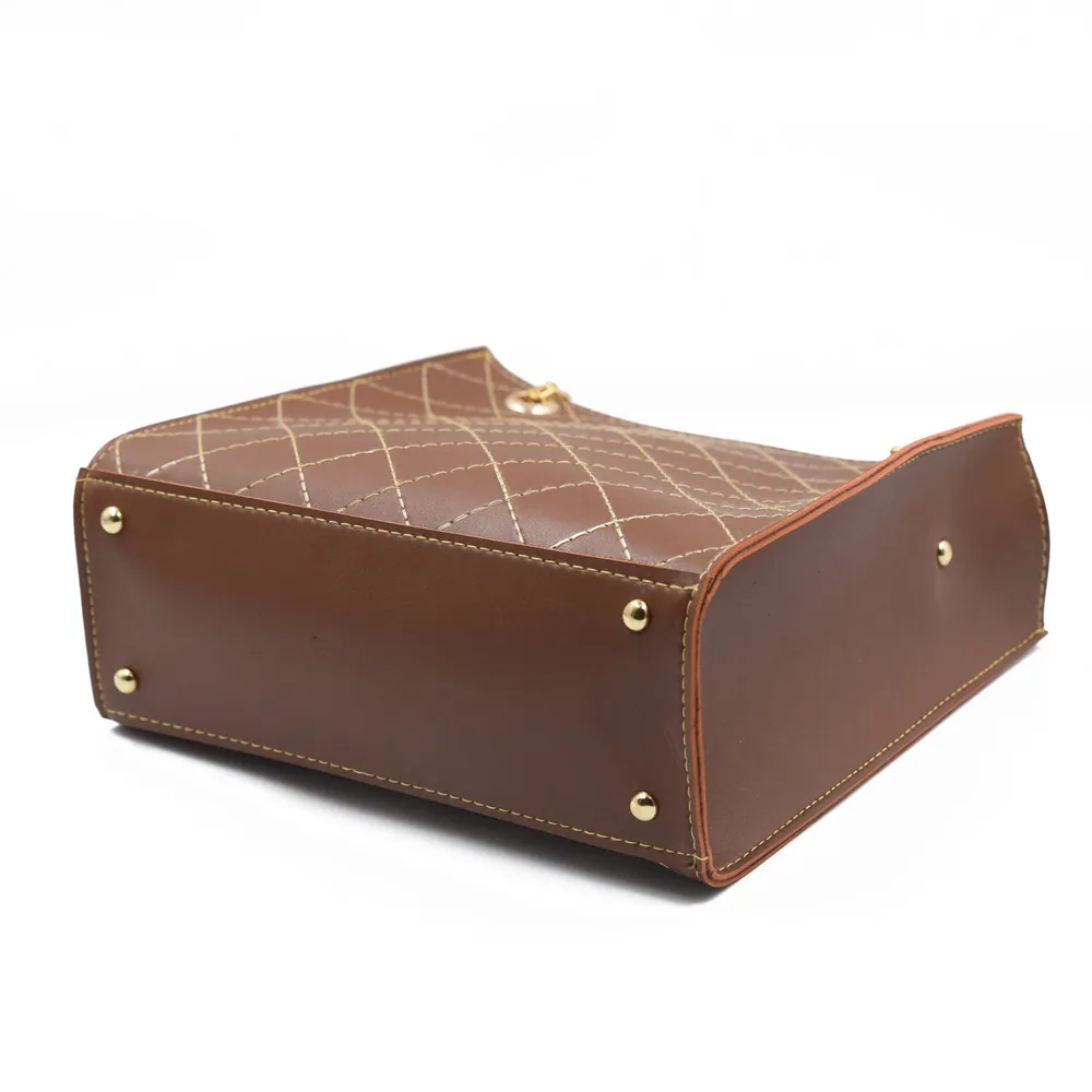 Regalia long chain crossbody Bag - Brown, view 5