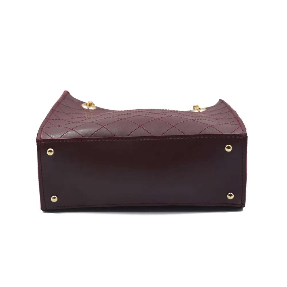 Regalia long chain crossbody Bag - Maroon, view 3