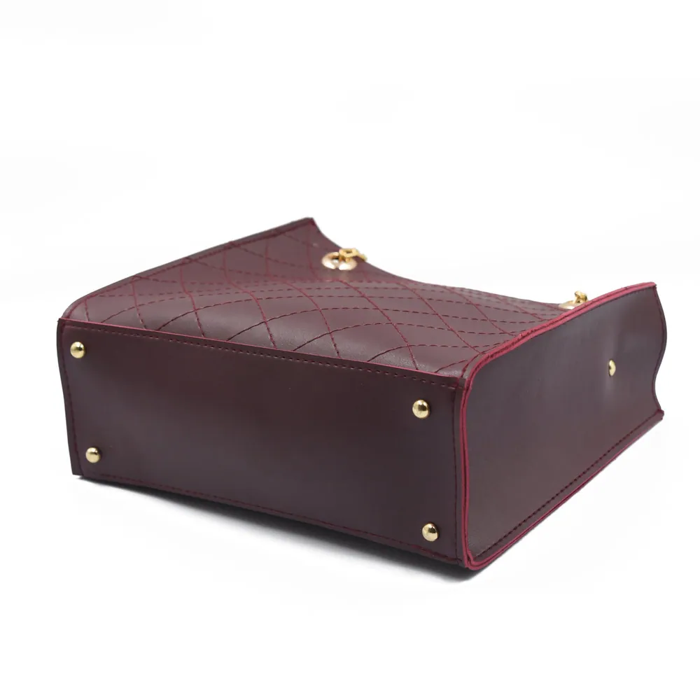 Regalia long chain crossbody Bag - Maroon, view 4