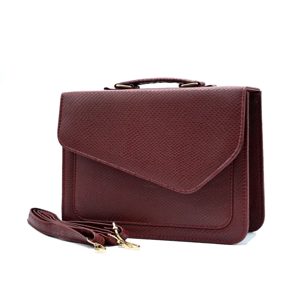Reglan Crossbody Bag - Maroon, view 3