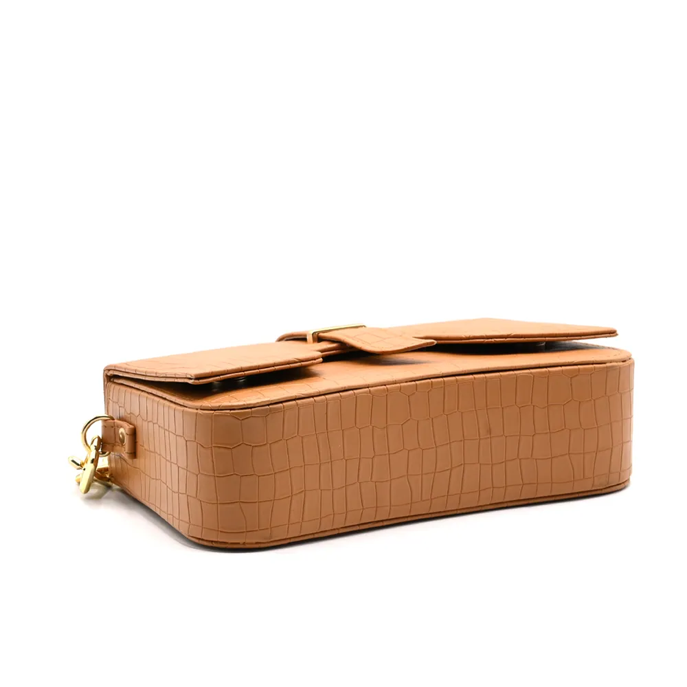Sling Crossbody Bag - Light Tan, view 4