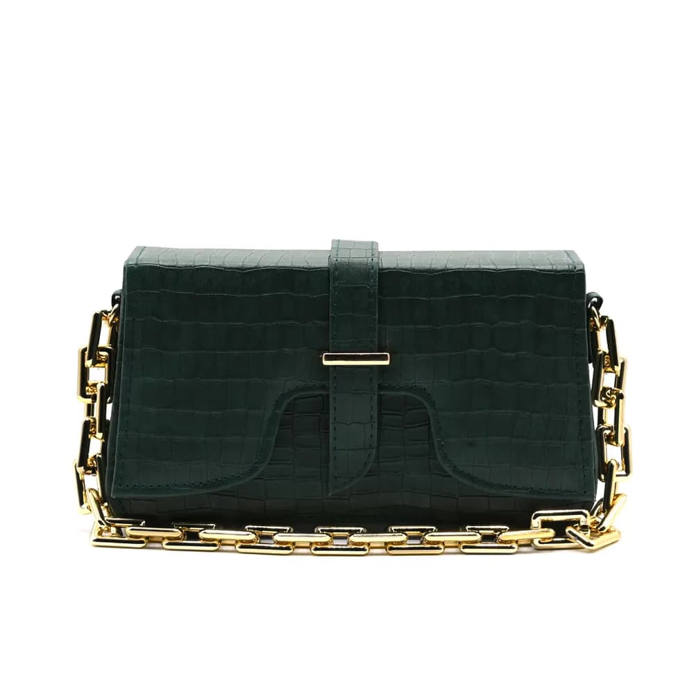sling Crossbody Bag - Olive Green, view 2