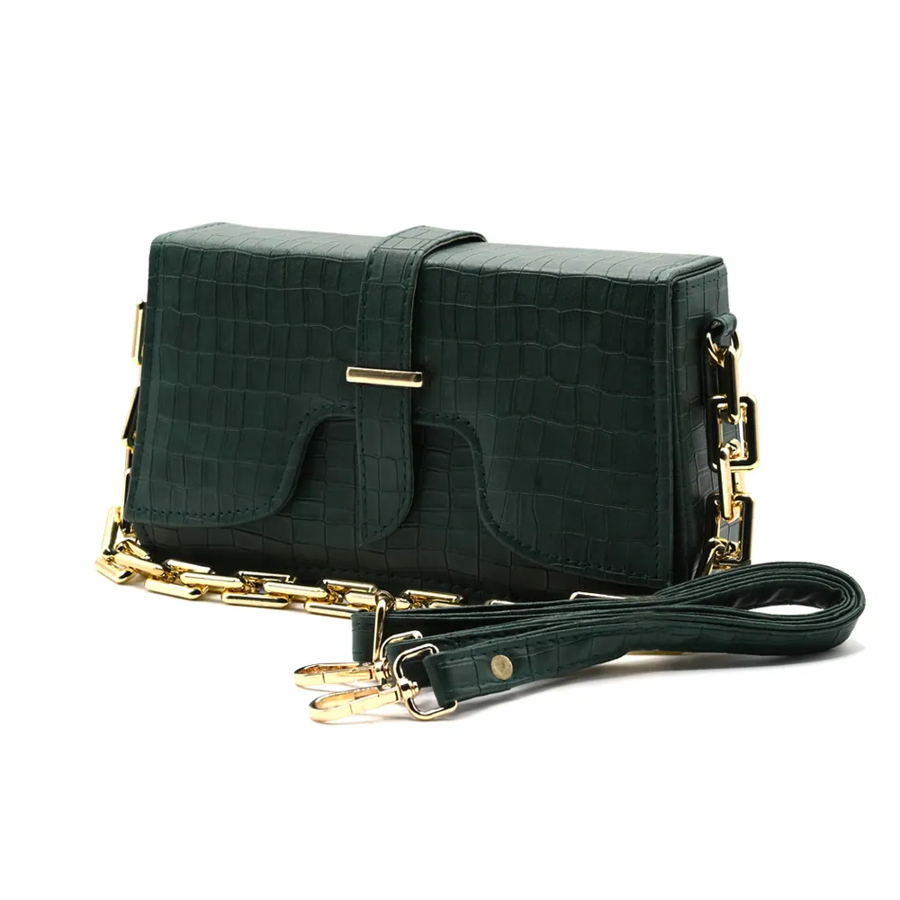 sling Crossbody Bag - Olive Green, view 3