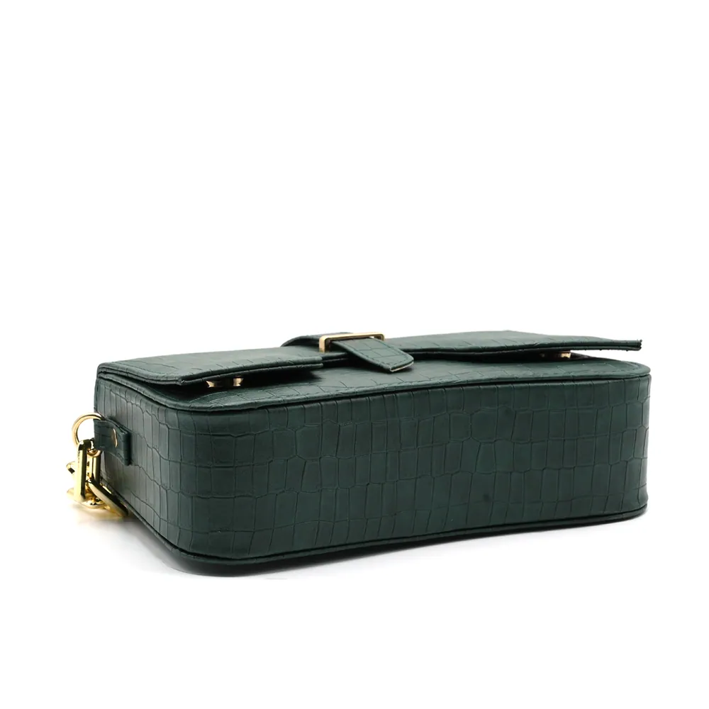 sling Crossbody Bag - Olive Green, view 4