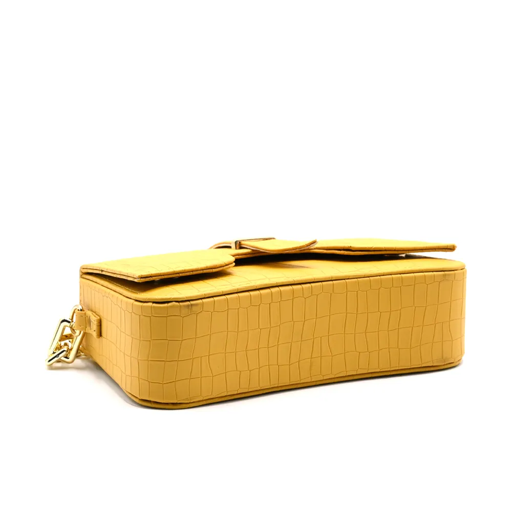 Sling Crossbody Bag - Yellow, view 4