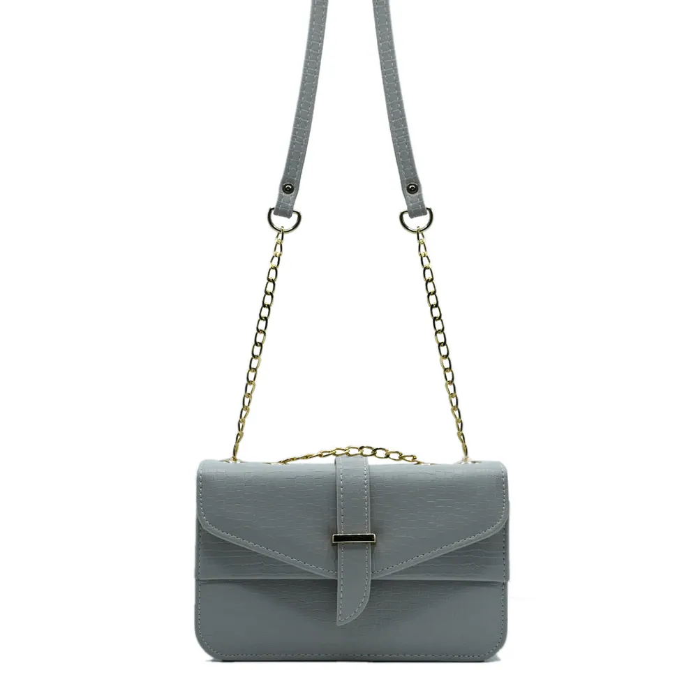 Stylisha crossbody chain bag - Grey, view 2
