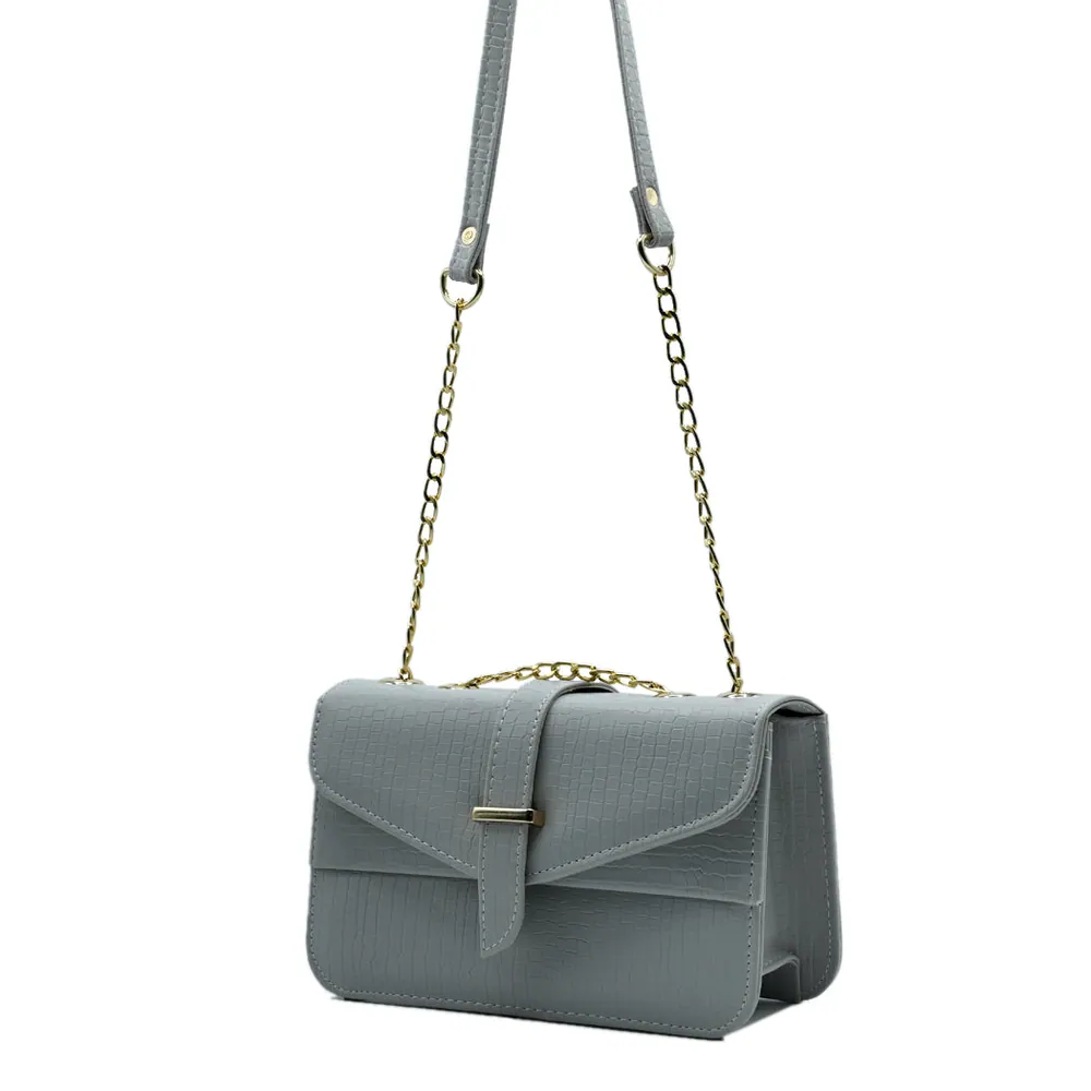 Stylisha crossbody chain bag - Grey, view 3