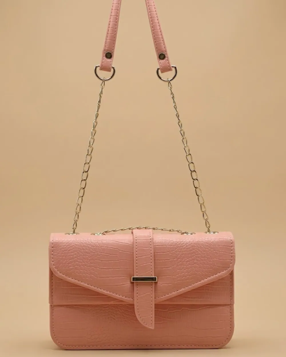Stylisha crossbody chain bag - Peach, view 1