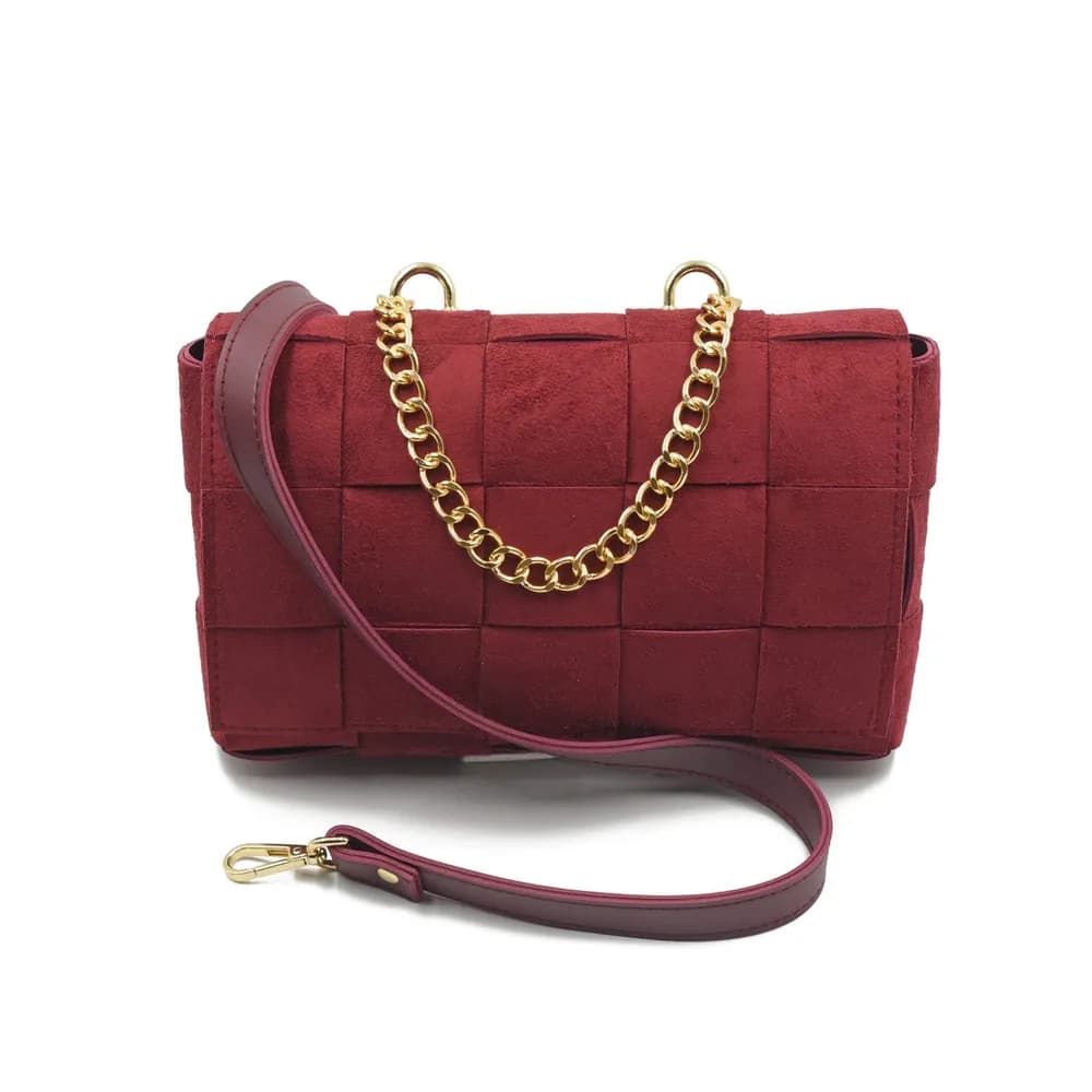 Verita Crossbody Bag - Maroon, view 4