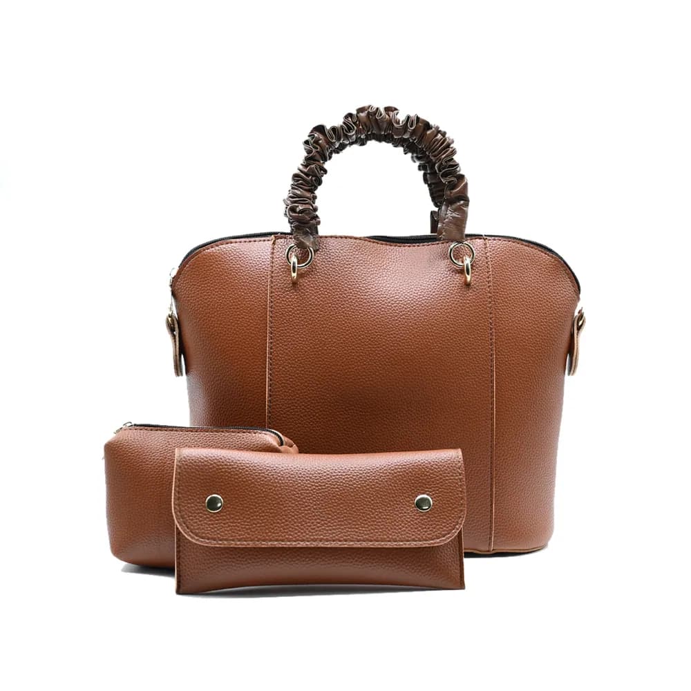 3 Piece Alora Tote Bag - Brown, view 2
