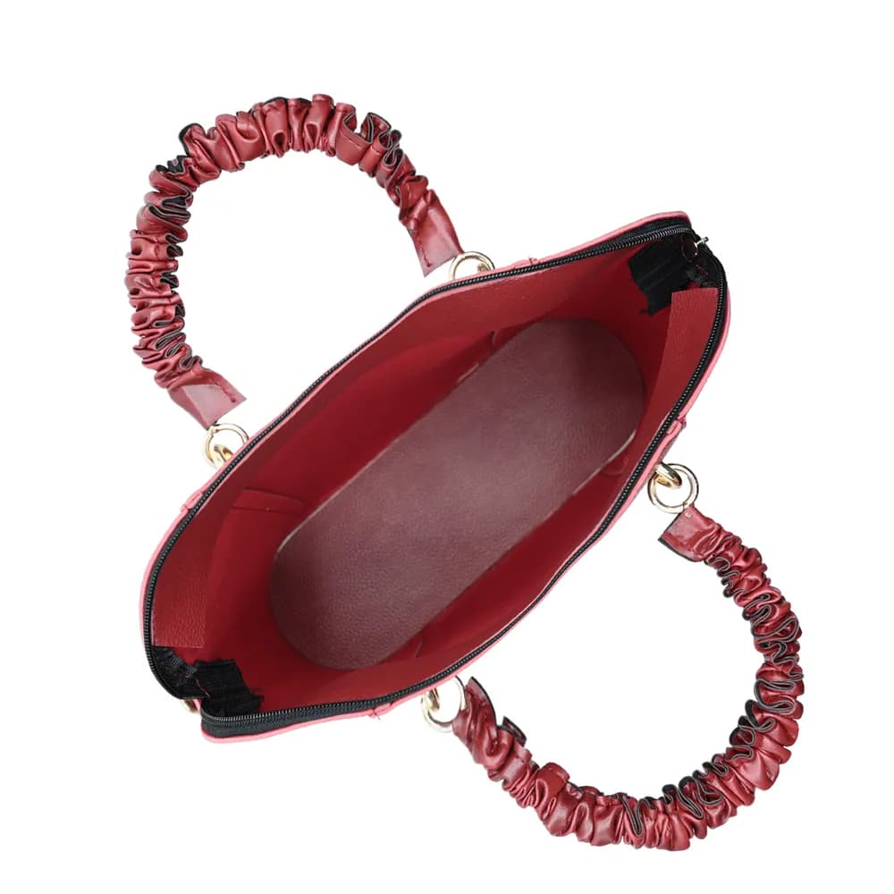 3 Piece Alora Tote Bag - Maroon, view 4