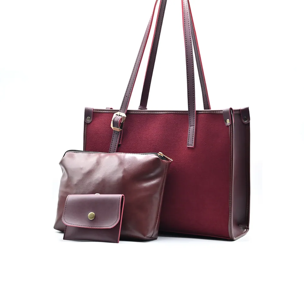 Aprik - Hand Bag - Mehroon, view 3